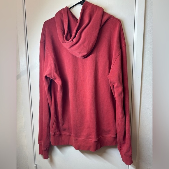 Diet Starts Monday Cotton French Terry Graphic Spellout Red Hoodie Size XL - Picture 7 of 13